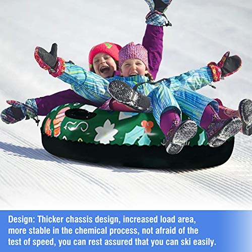BEYST Snow Tubes,Snow Sled,Inflatable Snow Tubes for Family with 2 Handles, Snow Toy for Kids,Outdoor Sports Ski Circle - Thumbnail 5