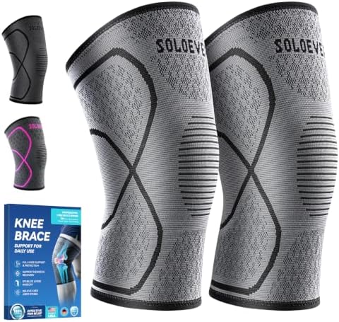 Knee Compression Sleeve for Women & Men, 2 Pack Knee Brace for Running — 사진 7
