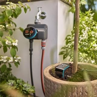 Gardena Programmateur d'arrosage Smart Dual WaterControl contrôles de l’Eau;Intelligent: Irrigation basée sur Les données, Intégration de Maison connectée* (19034-20)