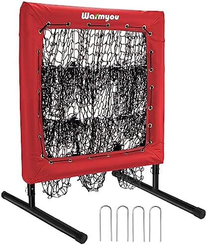Baseball/Softball Net Best Hitting Nets Target, Sports Pitching Net with Strike Zone Portable 9-Grid Pitching Aid, Adjustable Height Training Equipment for All Ages and Skill Levels