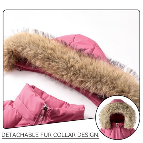 Girl Dress Coat Long Puffer Jacket Winter Havyweight Padded Kids Quilted Clothes3