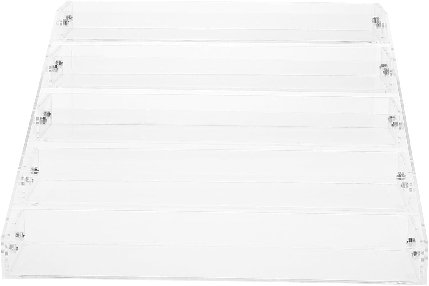 Zerodeko Acrylic Beverage Display Rack Tiered Shelf Organizer for Yogurt and Drinks Beverage Storage Stand for Home Kitchen Countertop