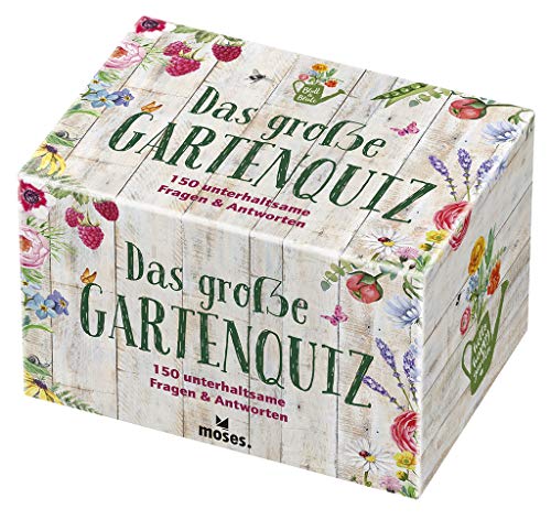 moses. Verlag GmbH Das große Gartenquiz | 150 unterhaltsame Fragen und Antworten rund um Garten, Balkon und Fensterbank