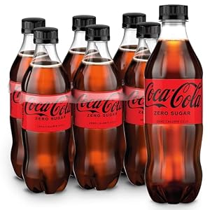 Coca-Cola Zero Sugar Soda Soft Drink Bottles, 16.9 fl oz, 6 Pack