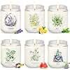 Candles for Home Scented,37.8 oz Long Lasting, Natural Non Toxic Soy Candles, Spring & Summer Scented Candles with Lavender/Vanilla Coconut/Lemon/Ocean/Mint/Watermelon - Candle Gift Set for Women