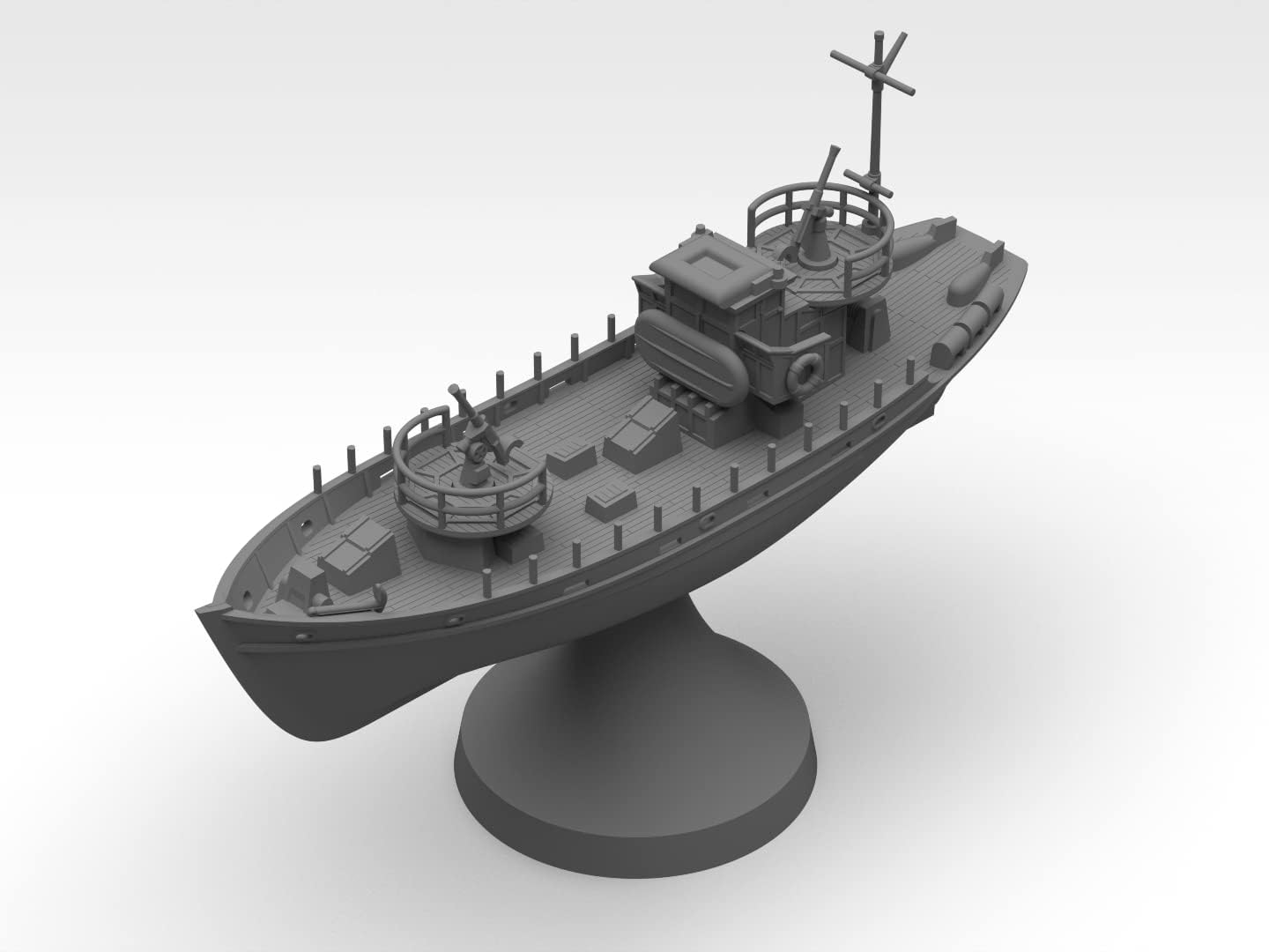 ICM S.018 - Boat Model KFK Kriegsfischkutter, Plastic Millitary Ship WWII German Multi-Purpose Boat - Scale 1:350