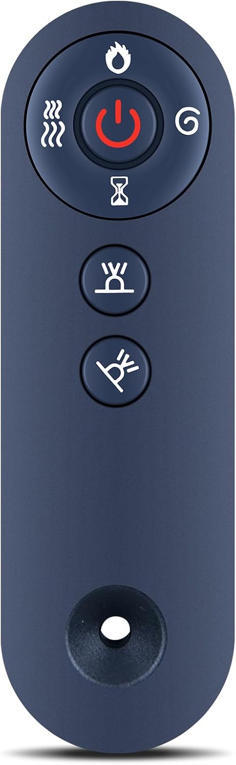 Remote Control for LEMBERI BREEZEHEAT Electric Fireplace Wall Mounted