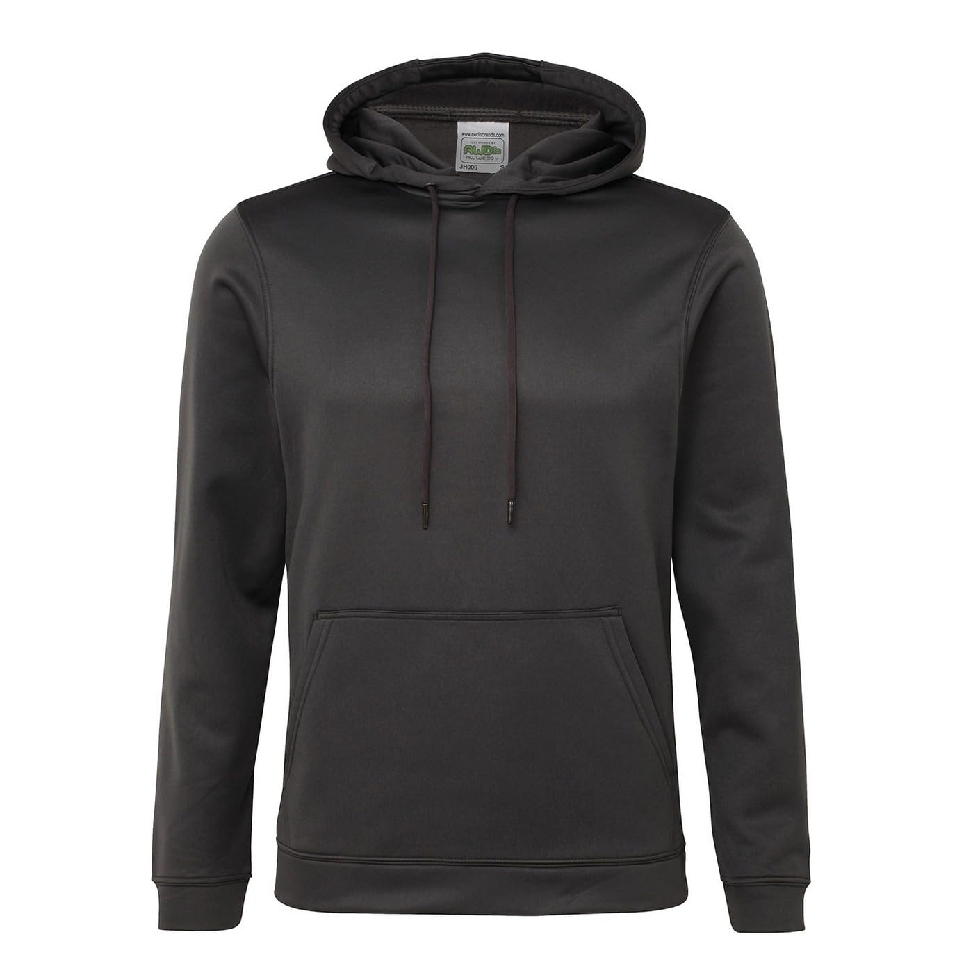 Just Hoods Unisex Gris Hooded Sweatshirt