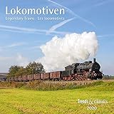 Lokomotiven Legendary Trains 2020 - Broschürenkalender - Wandkalender - mit Schulferientabelle und Jahresübersicht 2020 - Format 30 x 30 cm