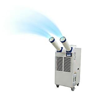 Industrial Air Conditioner 110V Spot Cooler 18700 BTU Portable AC Unit with 14L Tank Digital Control High Temp
