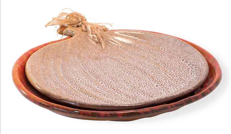 Boston International - Autumn Days Pumpkin Plates - Set of 2