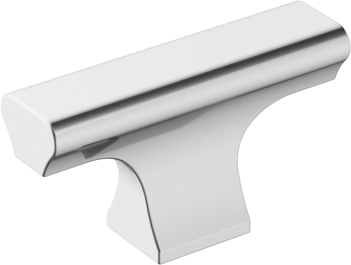 Amerock Status 2 inch (51mm) Length Polished Chrome Cabinet Knob - 25 Pack