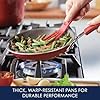 Rachael Ray Cook + Create Nonstick Frying Pan/Skillet, 8.5 Inch, Red #3