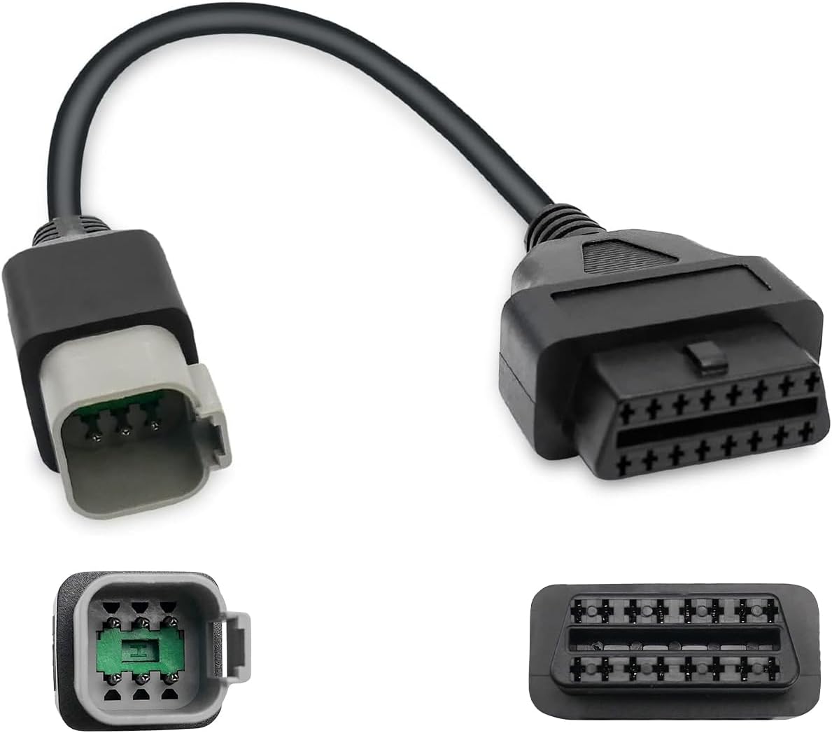 6Pin to 16Pin Motorcycle OBD Diagnostic Cable Adapter Fit for BRP Moto | CAN OBD2 OBDII Diagnostic Tool, ATV UTV Motorcycle Bike Clut, Not fit for seadoo and Not for Jet Skis