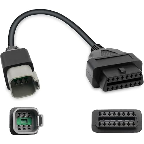 6Pin to 16Pin Motorcycle OBD Diagnostic Cable Adapter Fit for BRP Moto
