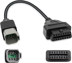 6Pin to 16Pin Motorcycle OBD Diagnostic Cable Adapter Fit for BRP Moto | CAN OBD2 OBDII Diagnostic Tool, ATV UTV Motorcycle Bike Clut, Not fit for seadoo and Not for Jet Skis