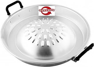 Aluminium Pan Grill BBQ (Mookata) Thai Style (12 Inch), Silver