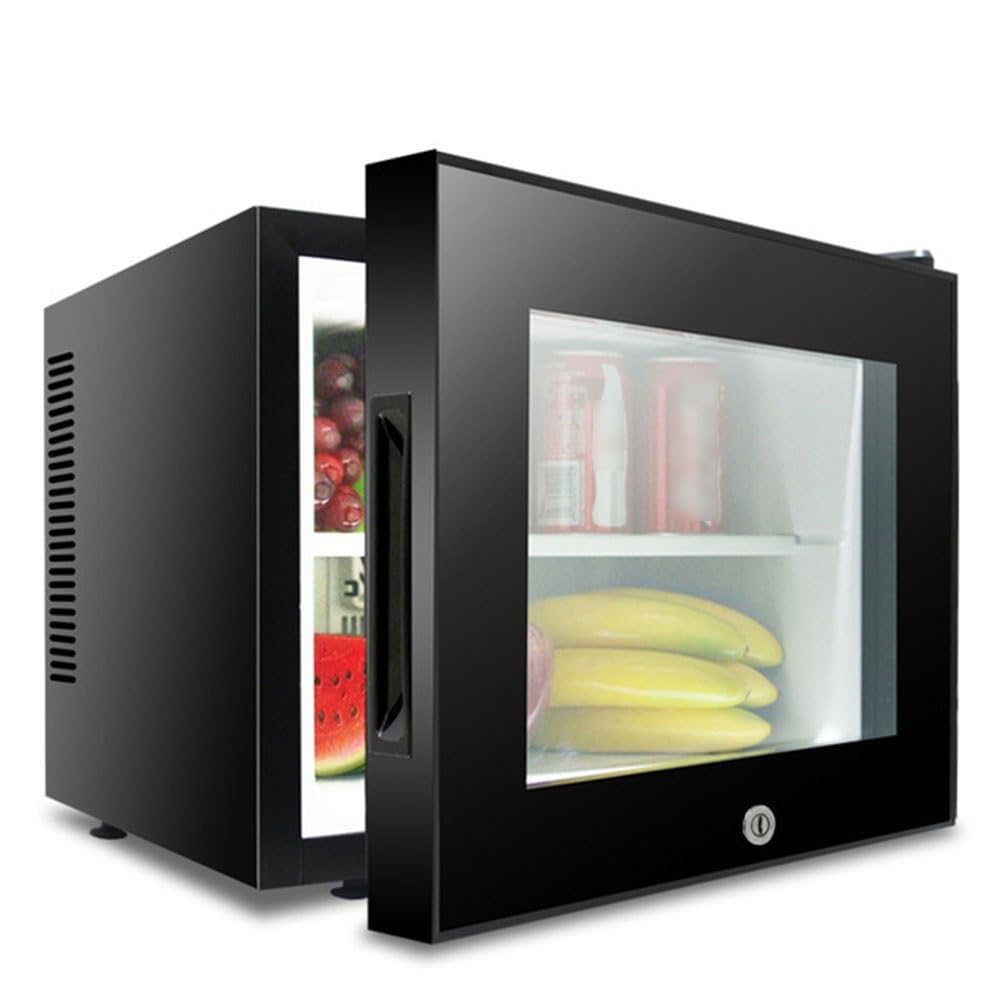20L Mini Nevera Con Puerta De Vidrio, Enfriador Portátil Para Bebidas