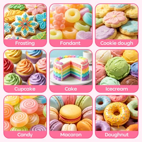 Image of Food Coloring Set - 8 Colors Liquid Edible Dye for Baking Cake Cookie 6ml