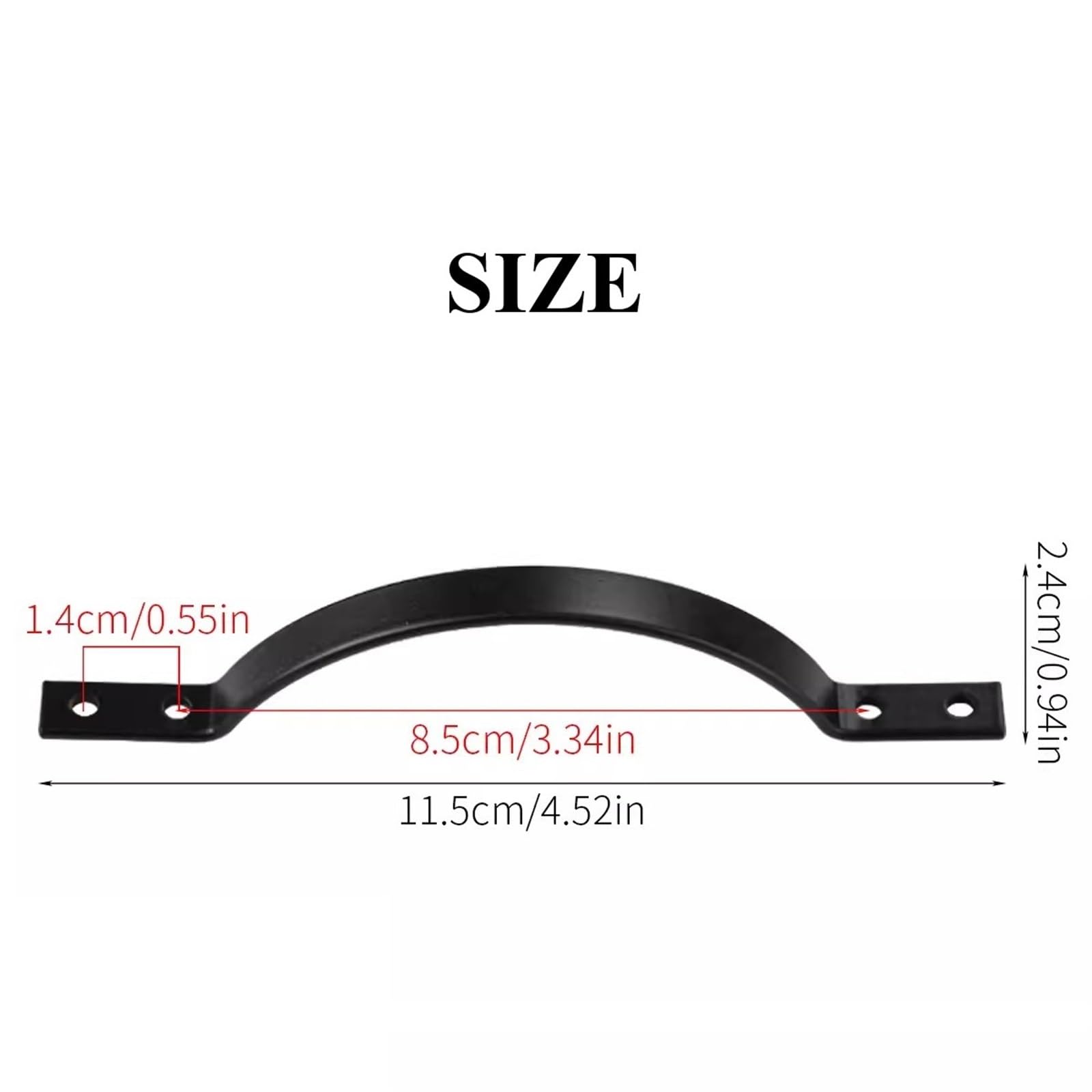 ZAANHA 3.34 Inch (85mm) Hole Centers Kitchen Cabinet Handles Cabinet Pulls for Cupboards, Drawers, and Dressers Durable Hardware(Black)