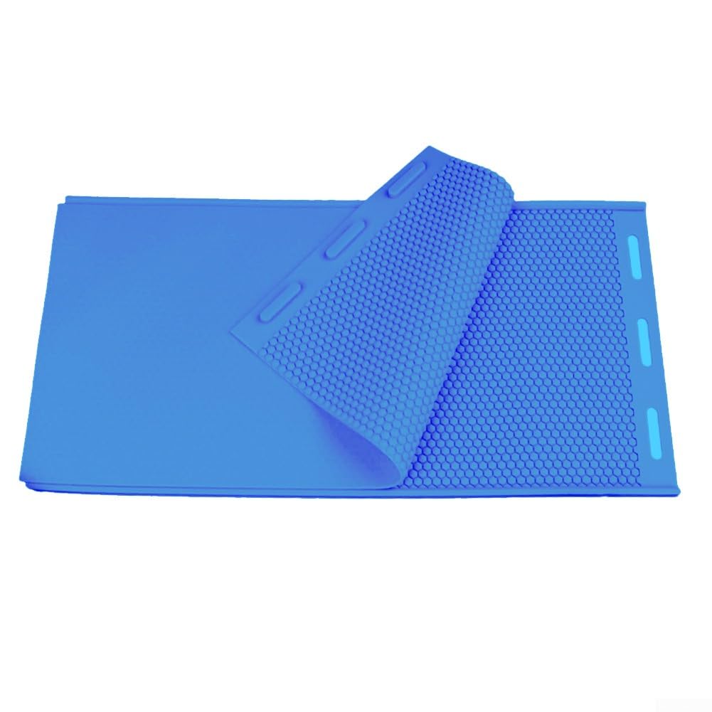Moule en silicone nid d'abeille, feuille de cire d'abeille (44 x 27 cm, bleu), RZW1H5529592XH434O186NE1