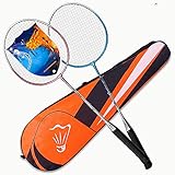 Rebily Badmintonschläger Einzel-und Doppel-Schläger Authentisches Männer und Frauen Offensive Durable Kinder Junior Studenten Anzug