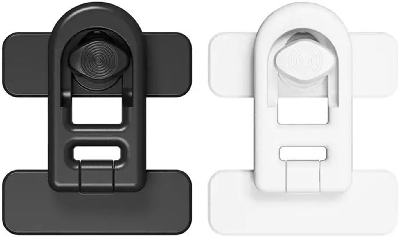 Refrigerator Lock Adhesive Keyless Freezer Locks Refrigerator Door Locks Child Proof Fridge Lock Oven Baby Proofing for Cabinets 1Pcs(Black)