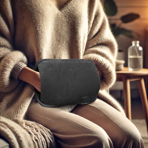 Bouillotte électrique sans fil rechargeable avec ceinture et housse [infactory] – vue 4