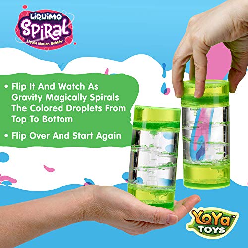 Liquimo Spiral 3 Pack Liquid Motion Bubbler Timers for Kids and Adults, Hourglass Bubbler Timer Set in Gift Box, Fidget Sensory Toys for Autistic Children, Desk Accessories, Holiday Stocking Stuffers - Thumbnail 7