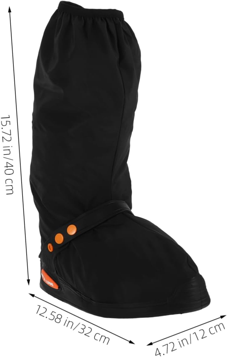 Happyyami Rainproof Shoe Cover Insulated Boot Cover Rain and Snow Protection Rain Shoe Cover Rain Cover Motorcycle