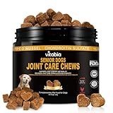 Senior Dog Joint Supplements with Glucosamine Chondroitin MSM - Hip & Joint Support for Dogs with Green Lipped Mussel, Turmeric, Omega 3 for Mobility & Comfort (Chicken Flavour)