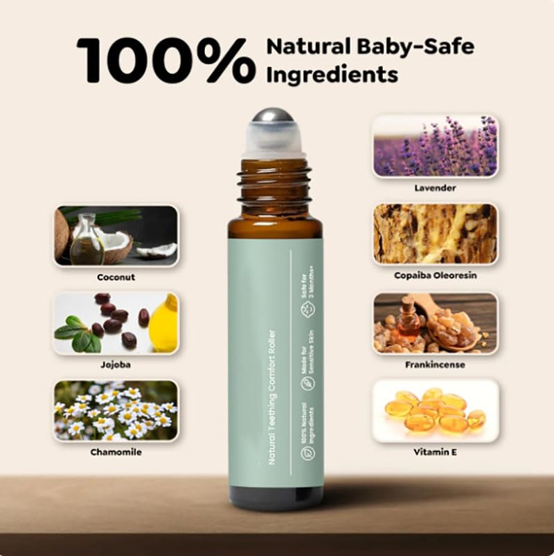 mamas teether teething roller teething roller all natural for babies eething oller baby eething oil oller natural gentle relief oller 1pc