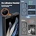 Hensinple for Samsung Galaxy Z Fold 7 Case Magnetic,Z Fold 7 Case [Compatible with MagSafe] Translucent Matte Military Grade Drop Proof Protection Shockproof Hard PC Rugged Phone Cover(Black)