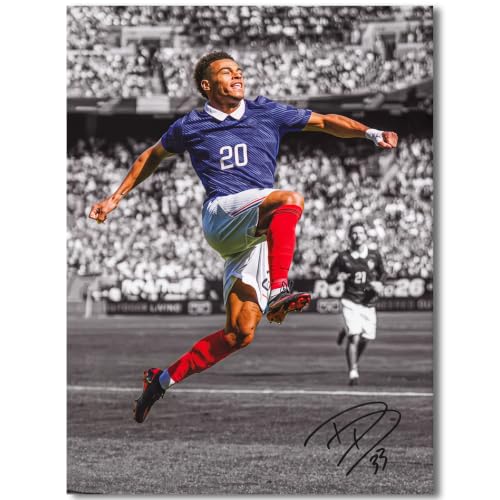 Bovoey Desire Doue Soccer Legend Signed Soccer Poster Desire Doue Posters Canvas Prints Picture For Teen Boy Girls Gifts