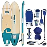Skiffo Rivage Lagoon 11' – Sup Gonflable 2-en-1 Kayak Complet - 335x86x15cm - Max...