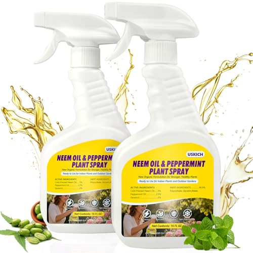 2 Pack Spray de Aceite de Neem y Menta para Plantas 32 oz miniatura 1