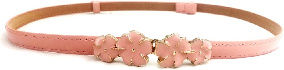 Women's Stylish Bowknot Buckle Thin Patent Leather Waist Belt For Dress