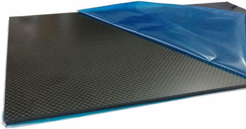SOFIALXC Panel compuesto de lámina de fibra de carbono 3K para Airframes R/C Hoja de carbono (tejido liso, superficie brillante-100mmx400mmx0.5mm