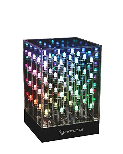 A 4x4x4 RGB LED cube that runs 51+ mesmerizing animated light patterns — a genuine kinetic light sculpture that looks like something from a sci-fi director's desk.