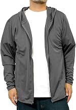 One Colors Men's Hoodie, Large Size, Sweat Absorbent, Quick Drying, Dry Mesh, UV Protection, Solid, Thin Jersey