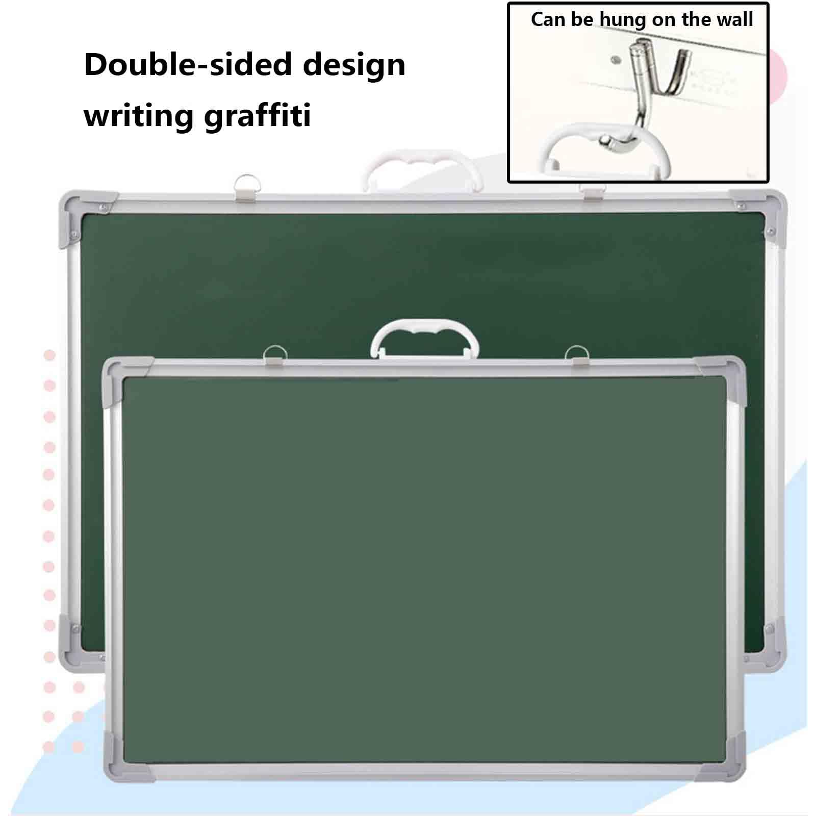 Ardoise Craie Tableau Noir Effacable Mural Murale Cuisine Tableau Magnétique Tableau Magnétique Double Face Pour Écriture À La Craie Pour Un Usage Domestique (Black,60x90)