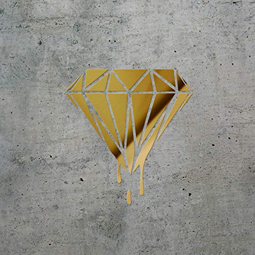 Transparent Decal Stickers Of Holodiamond Drip Dripping Diamond Drip Diamond (Metallic Gold) Premium Waterproof Vinyl Decal Stickers For Laptop Phone Accessory Helmet Car Window Mug Andstic914062Goaa #TOP2
