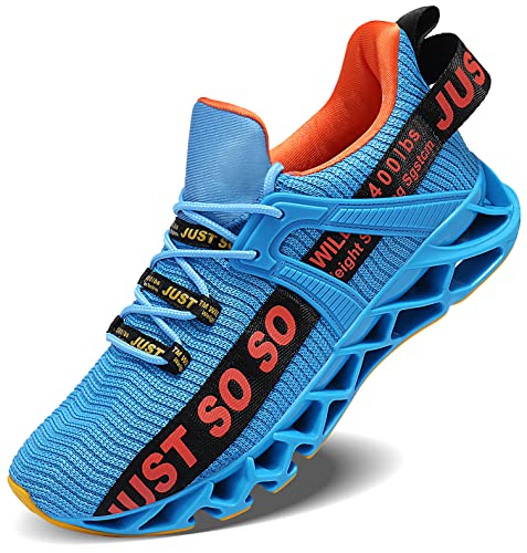 WONESION Mens Casual Atlético Moda Tênis Caminhando Fitness Shoes Tênis Leves