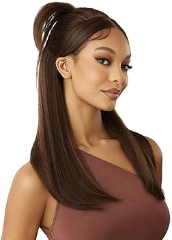 Amazon.com : Outre - 5X5 Lace Closure Wig - Human Hair Blend