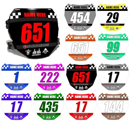 Custom ODI DH Size Electric Bike Number Plate Sticker Decal