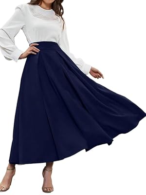 Womens Trendy Elegant Skirt Plain Elegant High Waist Skirt