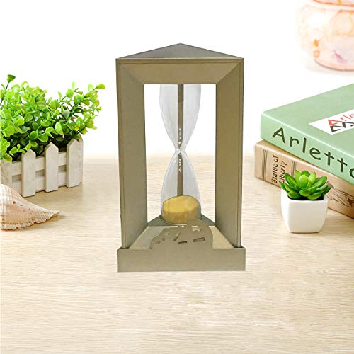 Hourglass Sand Timers,3-4 Minute Hourglass, Zinc Alloy+Glass Timer 360 Degree Rotation Hourglass Vintage Engraving Hourglass (Gold) Rks-H003 #TOP3