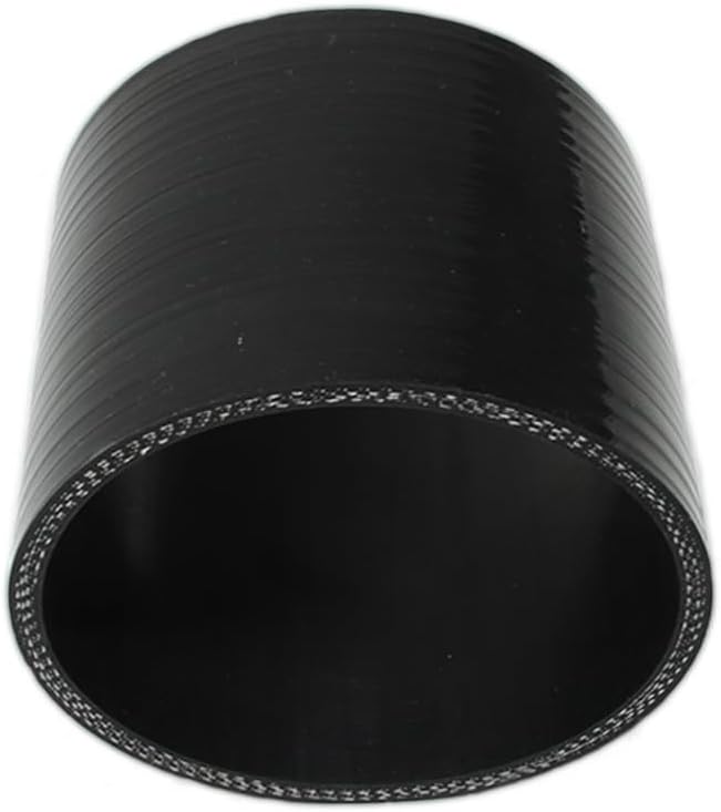 Automotive Silicone Tubing, 4.5" (114mm) ID Straight Hose，3.94"(100mm) Leg Length，4-Ply High Performance Coupler Universal Silicone Hose (Black)