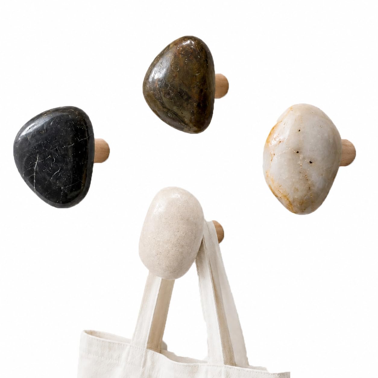 Wall Mounted Coat Rack Hooks Coat Hooks Easy Installation mix,4 Pack