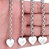 Initial-Charm-Bracelets-Stainless-Steel-Heart-26-Letters-Alphabet-for-Women Monily Initial Charm Bracelets for Teen Girls Stainless Steel Charm Bracelets for Women Letters I Alphabet Heart Bracelet Jewelry Gifts for Girls